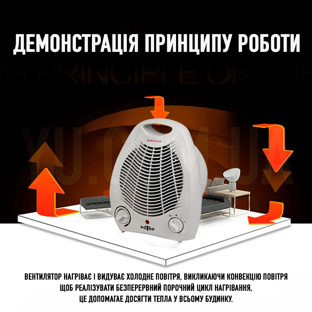 Тепловентилятор ZERTEN ZTD-20 2000Вт Тепловентилятор ZERTEN ZTD-20 2000Вт